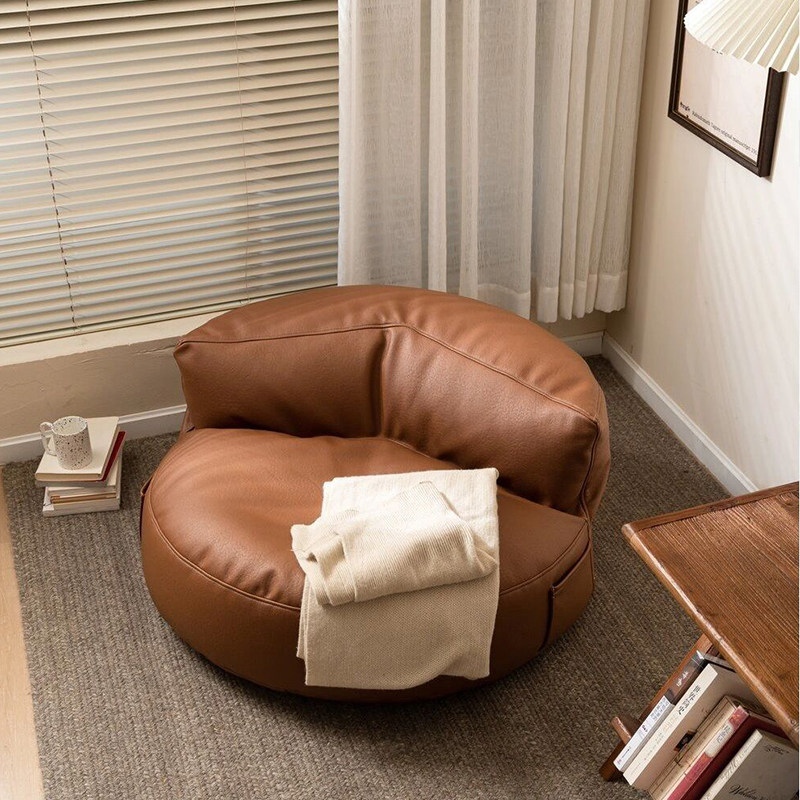 Sloth sofa balcony can lie in bed with tatami cushions small family type bedroom black net red single sofa chair-Taobao