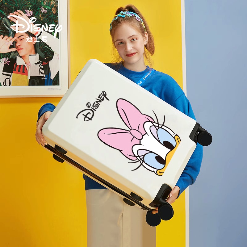 Disney Suitcase for Women 2024 New Model 20inch Small Trolley Case 24inch Lightweight Travel Suitcase Boarding Code Lock Case