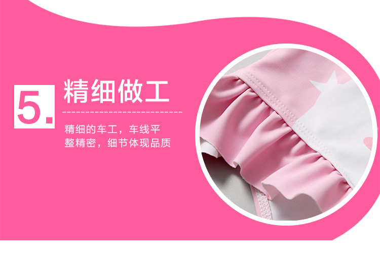 Đồ bơi trẻ em gái Xiêm dài tay chống nắng Cô gái nhanh khô trẻ em 3-4 tuổi Đồ bơi trẻ em nữ 1-3 tuổi - Bộ đồ bơi của Kid bikini trẻ con