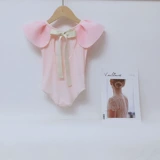 Милый детский купальник с бантиком, коллекция 2023, в корейском стиле, с открытой спиной