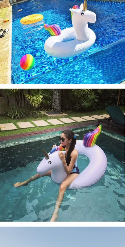 Trẻ em bơi vòng phụ nữ flamingo dứa hồ bơi dày người lớn vòng bơi bơm hơi gắn kết vòng nách các loại phao bơi