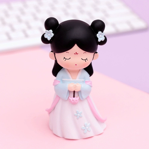 Веселый Yiya Diy Hut Retro Cake Декоративный древний стиль творческие персонажи двора качаются любимые цветы кукла