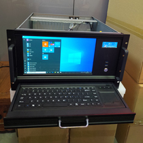 6U industrial control chassis with Touch Display sub-screen guide integrated industrial computer ATX Big Board video server