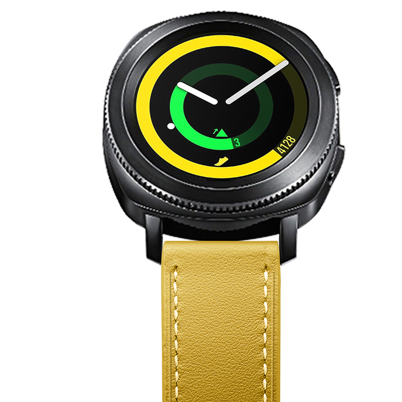 限時優惠 佳明 GarminMove Style/Luxe 錶帶 真皮腕帶 頭層牛皮 20MM 替換腕帶 時尚簡約 商務型手錶帶