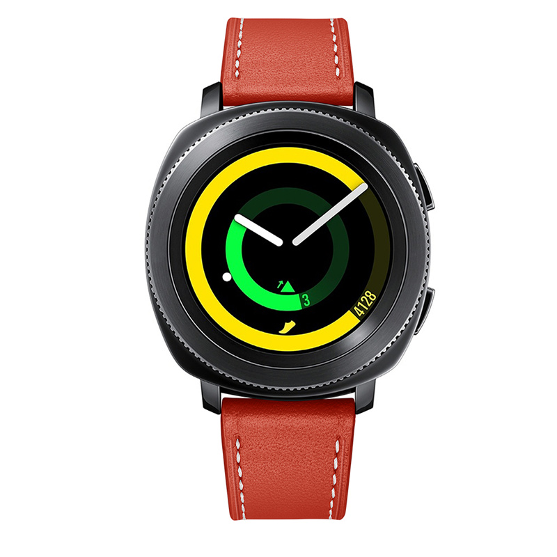 限時優惠 佳明 GarminMove Style/Luxe 錶帶 真皮腕帶 頭層牛皮 20MM 替換腕帶 時尚簡約 商務型手錶帶