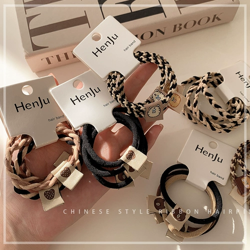 Брендовая базовая милая резинка, заколка для волос, в корейском стиле, популярно в интернете, простой и элегантный дизайн