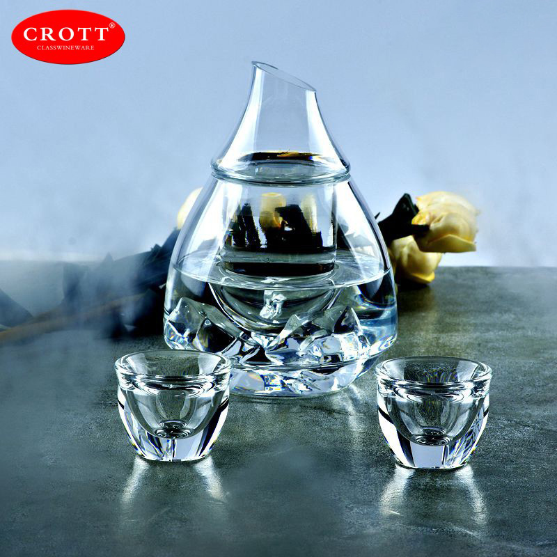 Crystal Glass Wine Pot Home White Wine Glass Warm Wine Jug Ice Wine Jug Warm Wine Hot Wine Hot Wine Jug Wine Furniture Set Cover