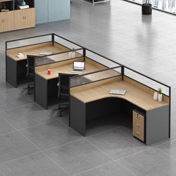 Staff Desk Partition Screen Workstation Desk Simple Modern Four-Six Person Staff Desk and Chair Combination Computer Cubicle Desk