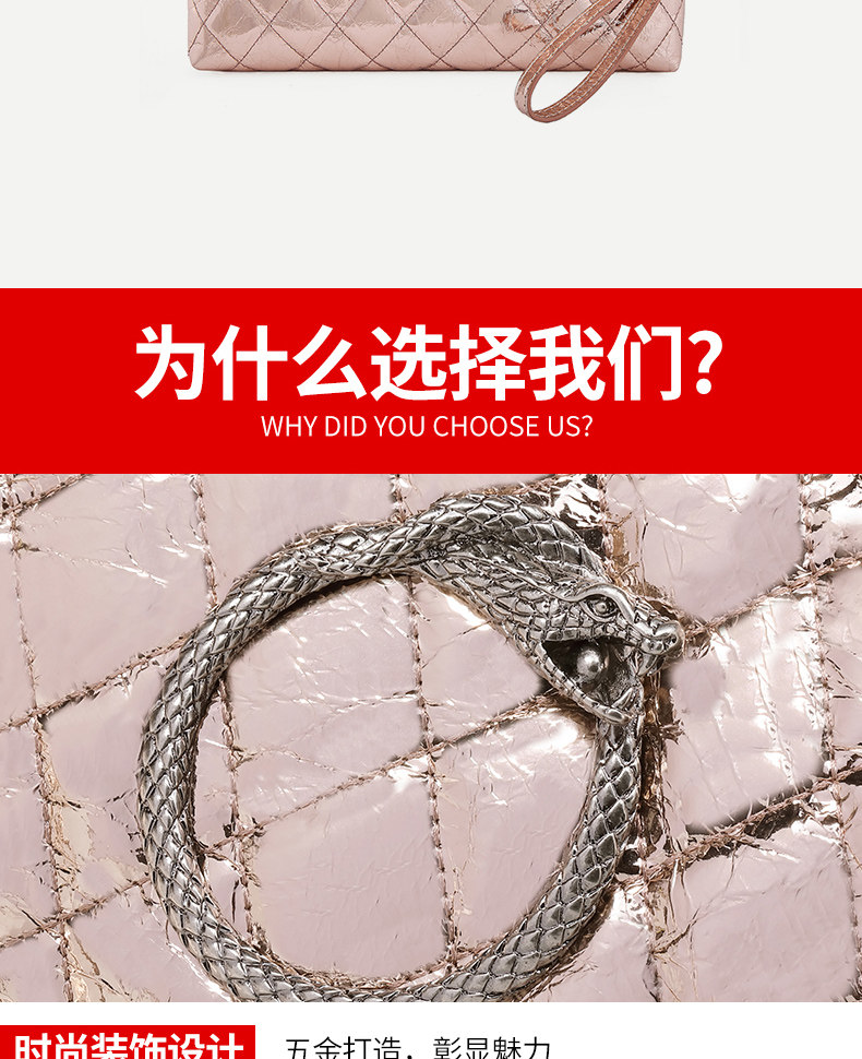 Клатч 高级感真皮手拿包休闲手拎女包时尚手抓纹头层牛皮单肩斜挎小包包 Charming Princess