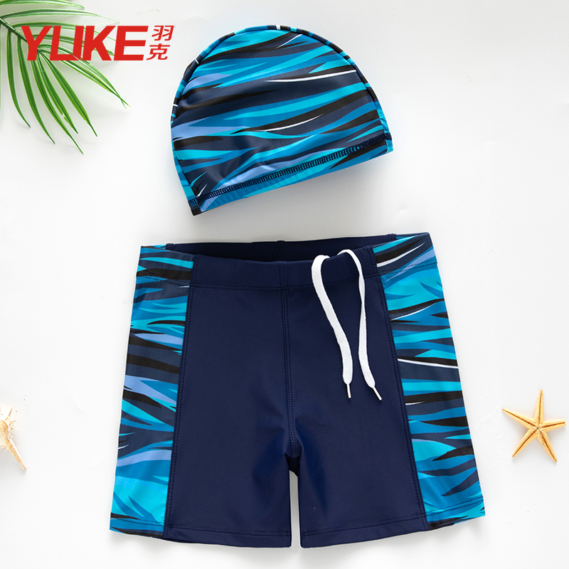 Child swim trunks boy CUHK boy-baby split swimsuit student young boy swimsuit swimsuit swim suit kit-Taobao