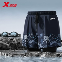 Темно-синий принт [плавки + очки для плавания]