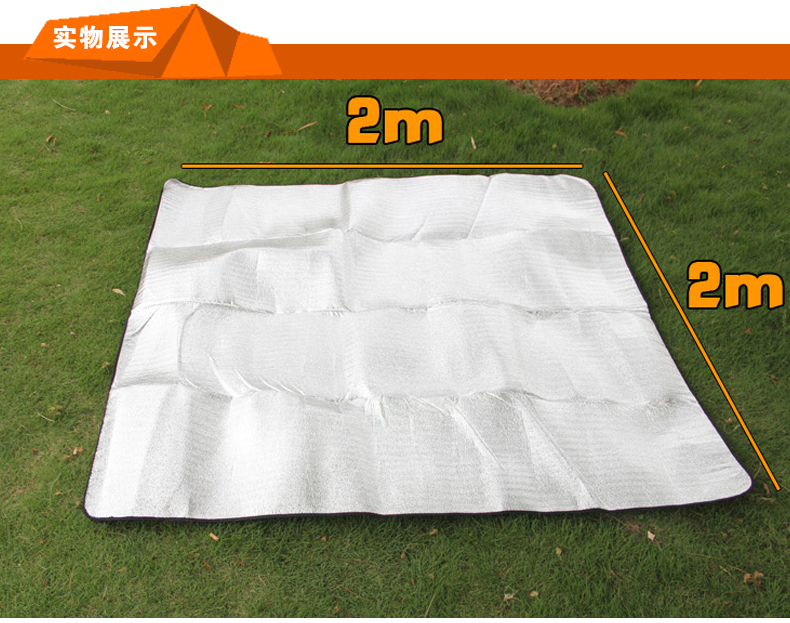 Chuan Yue / winpolar hai mặt lá nhôm độ ẩm pad nhôm phim dã ngoại mat dày cắm trại lều cỏ - Thảm chống ẩm / Mat / Gối thảm trải sàn xốp