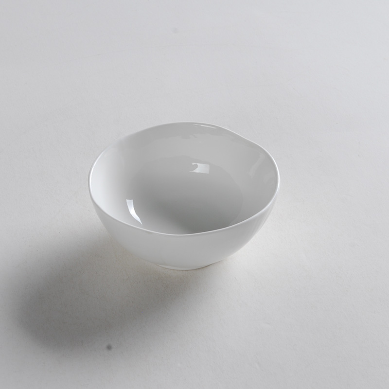 Le diffuse - cherry blossoms white ceramic bowl bowl soup bowl dish bowl porridge abnormity, lovely home hotel