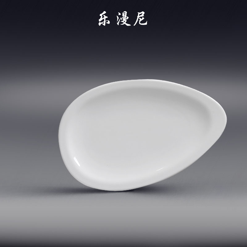 Le diffuse, melon seeds plate pure white ceramic tableware cooking hot plates with large banquet with plate