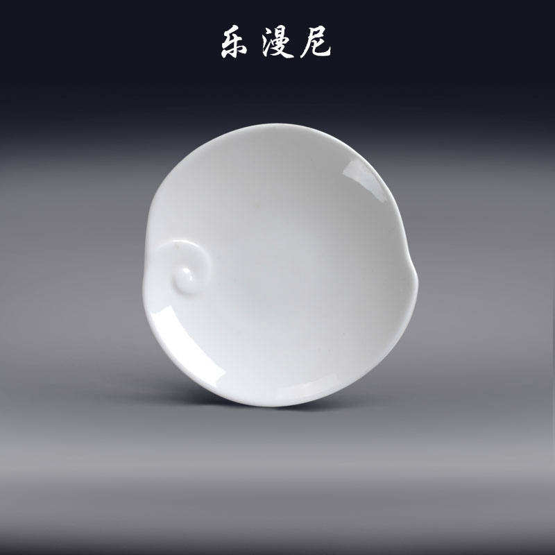 Le diffuse, proportion, peach heart light disk - pure Chinese style hotel tableware of pottery and porcelain plate hot and cold food abnormity