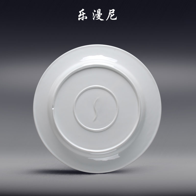 Le diffuse, rib flat - hotel ceramic move European - style decorative pattern round steak dishes, Japan and western food cooking