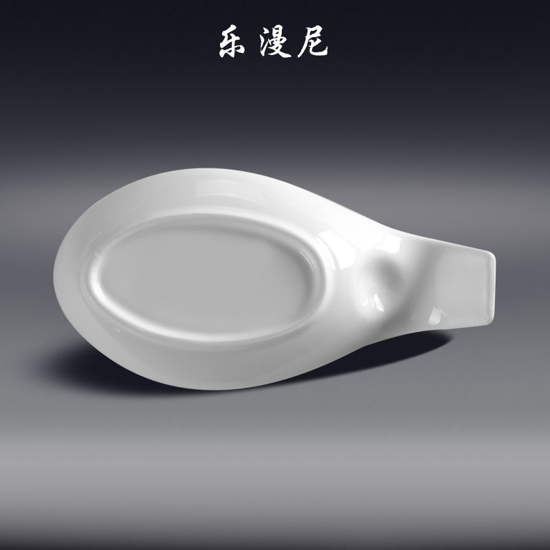 Le diffuse, fish bucket handle disc - move cold salad hotel white ceramic household hot pot dish dish plate junction