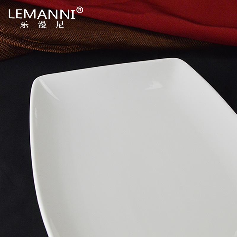 Le diffuse, rectangular blade disc - ceramic cooking hot dumplings disc fish dish plate club special - shaped plate