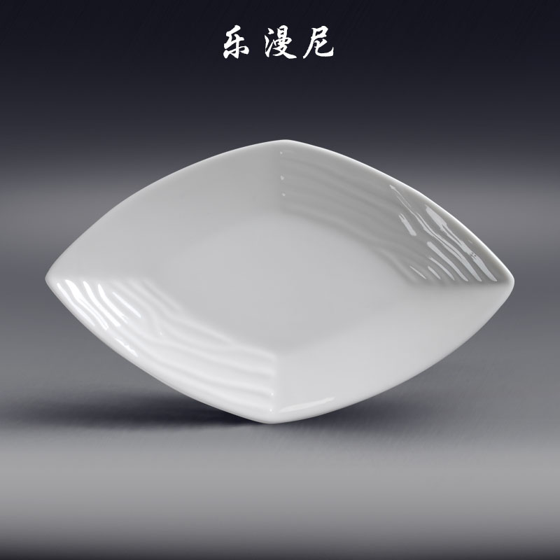 Le diffuse, prismatic meteor disc - hotel tableware hotpot sauce dab of pure white ceramic disc sauce vinegar dish