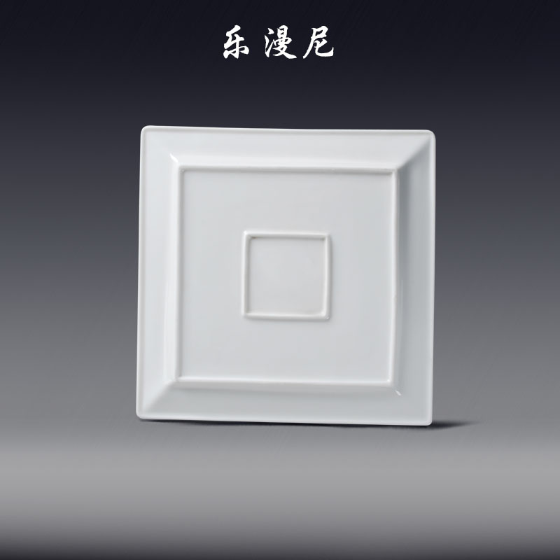 Le diffuse - rui si ni square plate - white porcelain dish sashimi dish of sushi Japanese special - shaped plate hot light of cold dishes