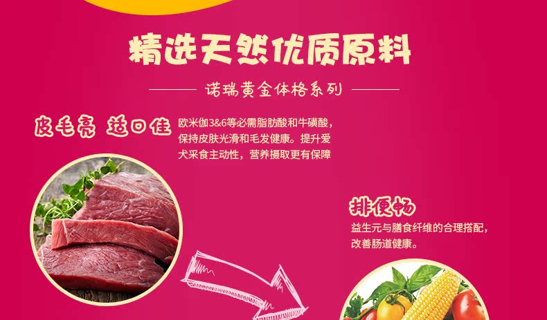 Nori Gold Physique Dog Food Bilbao Bomei Teddy Dog Food Small Dog Puppy Universal Dog Food 500G - Chó Staples mua thức ăn cho chó