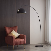 Design Sense Fishing light floor lamp ins nets Red Decorative Living Room Sofa side lights Minimalist Ambience Art Vertical