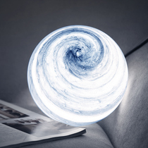 All you have is starred planet table lamp lunar light glass bedroom girl online red ins Saturn bed headlights