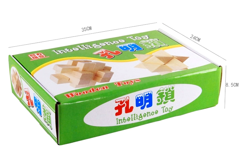 Giáo dục trẻ em người lớn lắp ráp đồ chơi bằng gỗ thông minh và lắp ráp lỗ khóa bộ sáu bộ đồ chơi mở khóa bộ đồ chơi