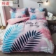 Coral quilt cover mùa đông dày ấm ấm lông cừu nhung chăn quilt đôi chăn bao gồm bốn bộ - Quilt Covers