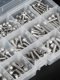 Round head screw nut flat pad complete household box screw set countershot disc head cross nail hexagon bolt