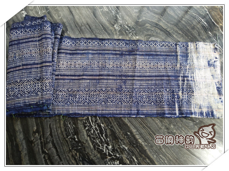 Miao and Dong charm handicrafts 5070 Miao hand-printed and dyed fabrics