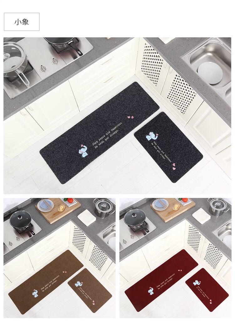 Huidu nhà bếp thảm sàn cửa thảm cửa dài dải phòng tắm chống trượt pad foyer phòng tắm sàn mat - Thảm sàn thảm xốp cho bé