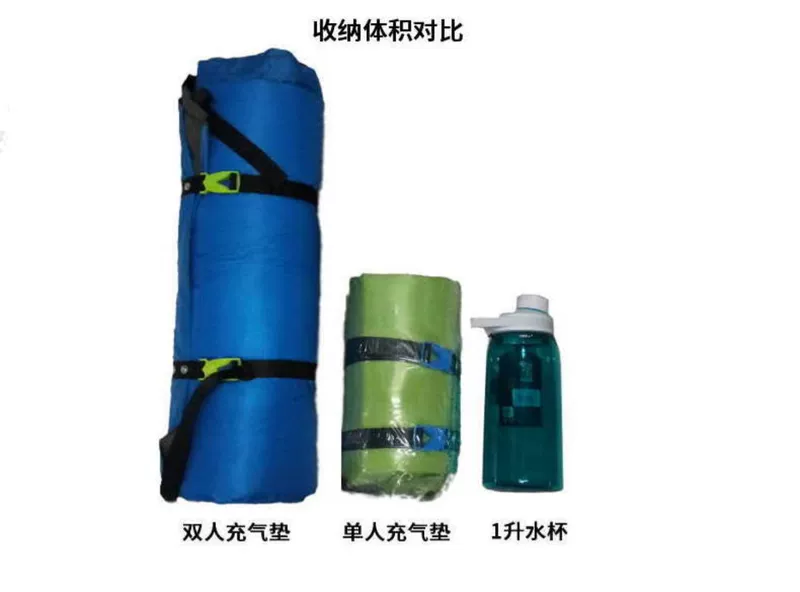 Mu Gaodi tự động bơm nước đệm chai nước Tianzhu ngoài trời đơn đôi ẩm ướt cắm trại có thể được khâu với gối mat - Thảm chống ẩm / Mat / Gối