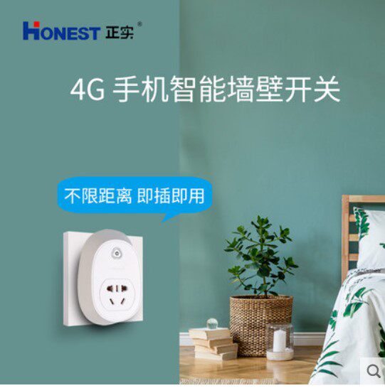 Zhengreal 220V socket WeChat control switch gives 5 years service fee