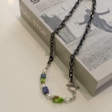 Металлическая цепочка, длинное универсальное ожерелье в стиле хип-хоп, подвеска, аксессуар, материал