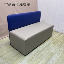 New minimalist modern with back sofa Strip Bench Soft Bag Playground Lounge Area Lobby Waiting Benches Customizable