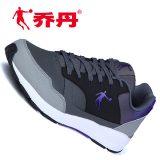 Jordan men's shoes authentic leather waterproof comfortable running shoes purple middle-aged sports shoes classic tourism shoes light wave shoes
