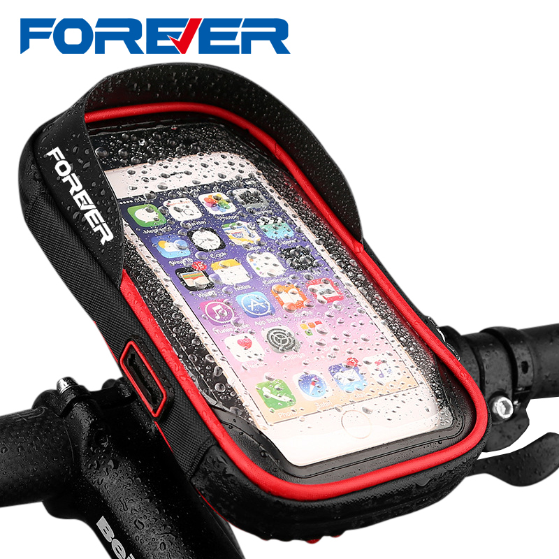 Permanent bicycle mobile phone holder rainproof mountain bike riding electric scooter delivery navigation waterproof bracket bag