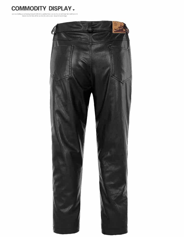 Pantalon cuir homme en vrac PU pour hiver - Ref 1484199 Image 15