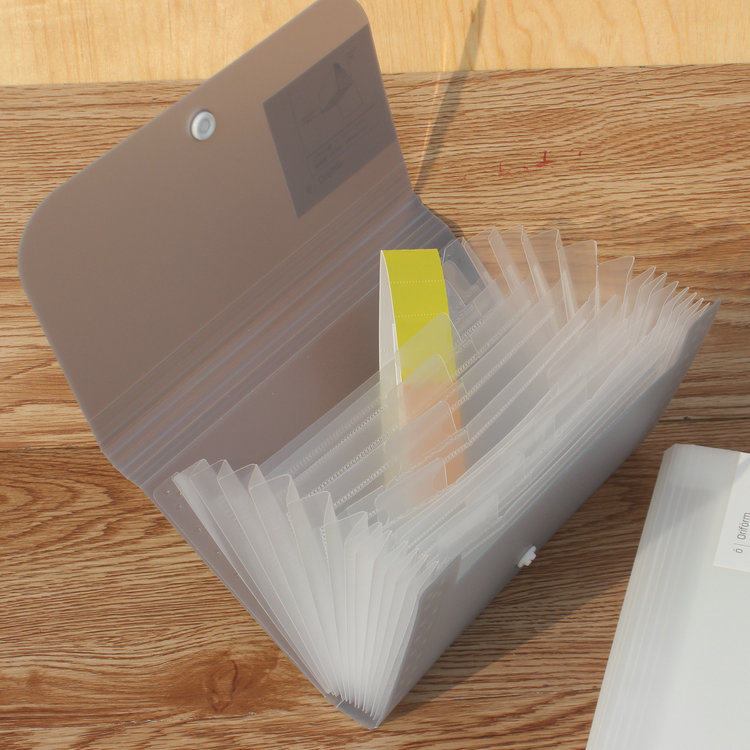 Able 5561 Mini Multi-Clamping Bag Bill Clip Package Press-Button Multifunction Plastic File Bag Information Package Containing