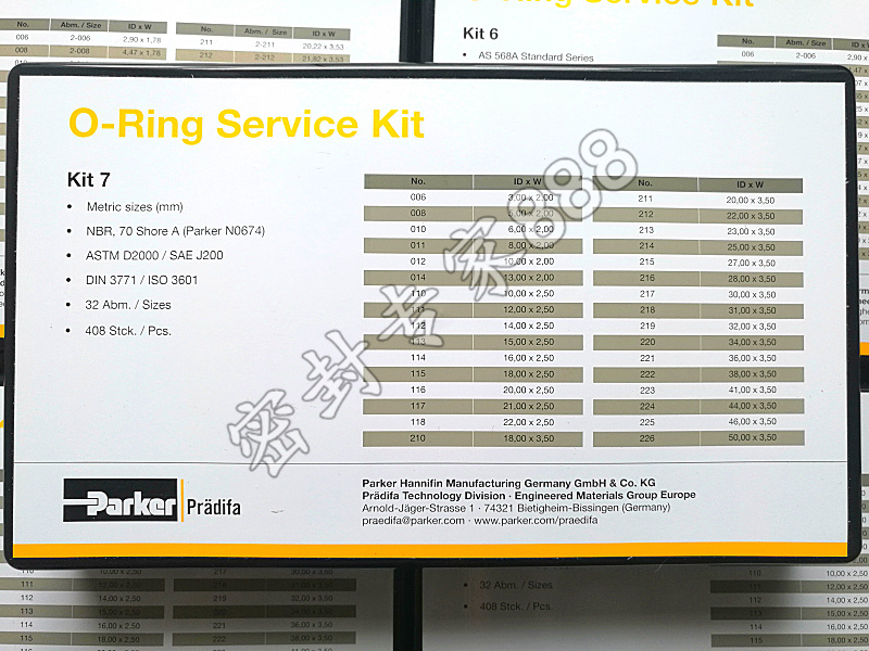 Original Parker Imported Parker O Ring Repair Box Repair Box O Ring Service Kit Original Parker Imported Parker O Ring Repair Box Repair Box O Ring Service Kit