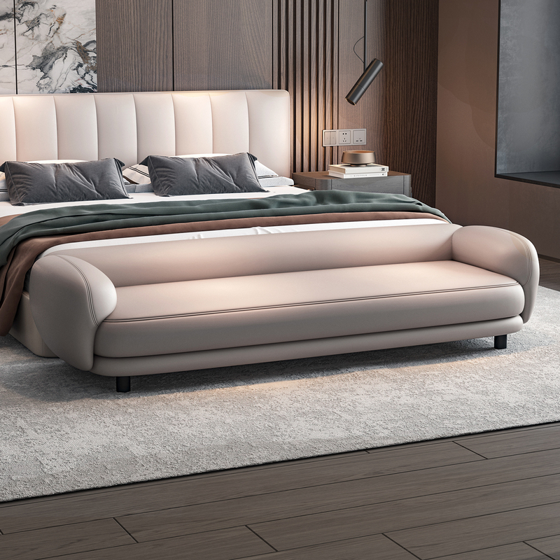 Italian-Style Bed End Stool, Minimalist Bedroom Bedside Stool, Simple Modern Bedside Bench, Long Bench, Dressing Room Sofa Stool