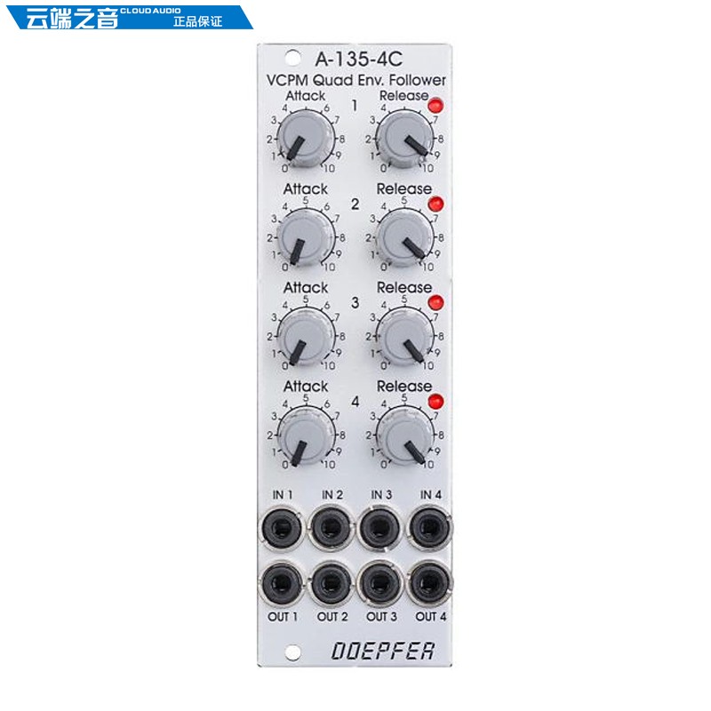 Đức Doepfer A-135-4C Mô đun tổng hợp Follower Quad Envel - Bộ tổng hợp điện tử organ điện tử