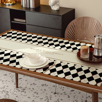 Table leather cushion waterproof oil-proof-free table cloth thick leather kitchen ground mat full of pvc into door footbed