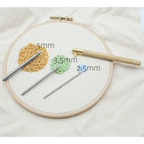 Messed Up Wire Poke Poke Embroidered Upscale Tool Frame Poke Needle Tool Embroidered Threading Instrumental Side Beech Wood Embroidered Frame