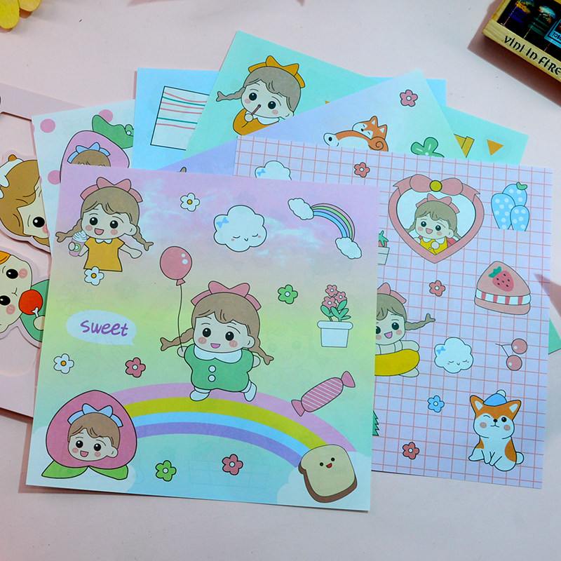 15 cm square thousand crane folder double - sided printing cartoon thick colored paper children hand - cutting materials