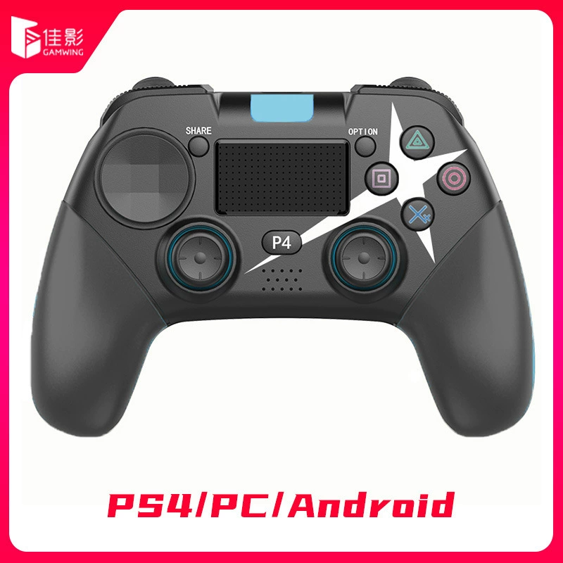Tay cầm chơi game không dây PS4 kiểu riêng mới Tay cầm PS4 Bluetooth 4.0 không vi phạm hỗ trợ máy tính PC Android - Người điều khiển trò chơi