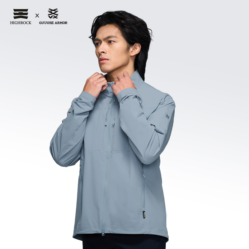 Highrock/Tianshi Goose Armor G656 Men's Stand Collar 26 New Soft Shell Jacket Windproof Outdoor Stand Collar Jacket