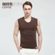 Guiyuan nhung nam vest màu rắn nam vest nam vest vest thể dục bó sát thể thao chạm đáy áo vest áo khoác mùa hè nam