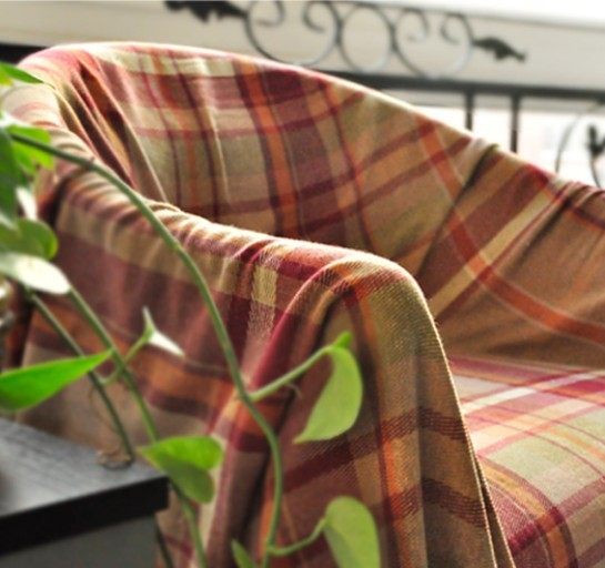 Full Cover Cloth Art Chenille Sofa Blanket Sofa Towel Just Cen Cover Cloth Cover Bed Cover Grid Control Casual Blanket Beach Towels